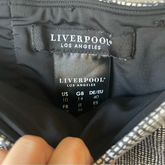 Liverpool | England Plaid Stretchy Pencil Skirt - Picture 4 of 4